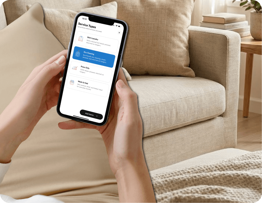 APP-BASED LAUNDRY SERVICES